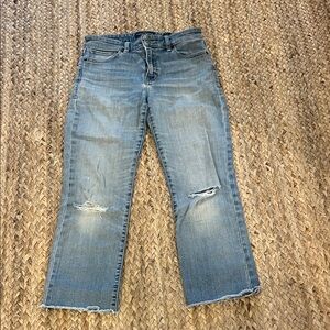 Lucky Brand Ava straight Women's distressed Jeans size 4 ankle.